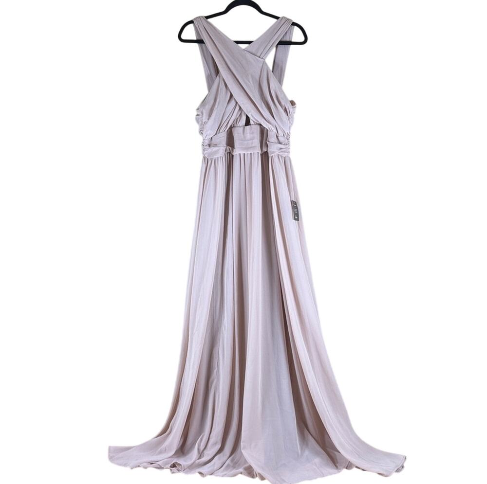 NWT Lulus Heavenly Hues Maxi Dress Women’s XL Dusty Purple Flowy Formal Prom